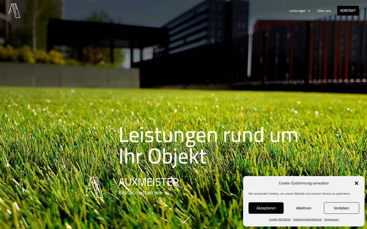 Screenshot of auxmeister.de