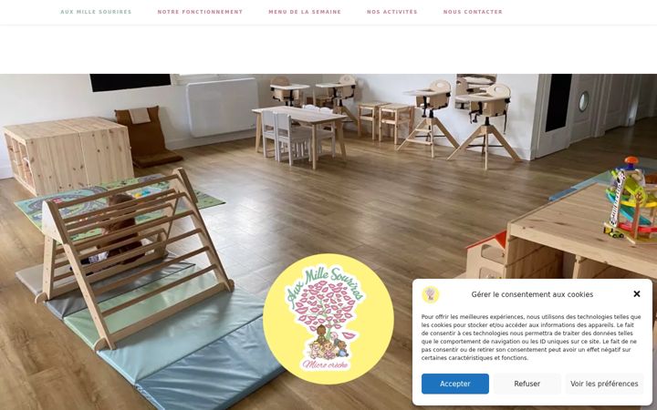Screenshot of auxmillesourires.fr