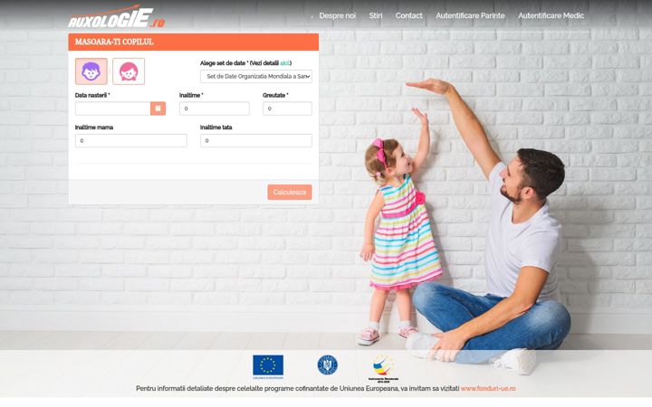 Screenshot of auxologie.ro