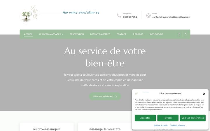 Screenshot of auxondesbienveillantes.fr