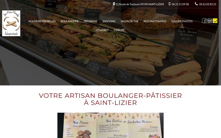 Screenshot of auxpainsprenelles.fr