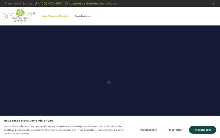 Screenshot of auxpenseesfleuries.com