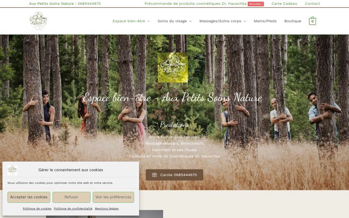 Képernyőkép: auxpetitssoinsnature.fr