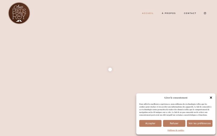 Screenshot of auxpiedsduroy.com