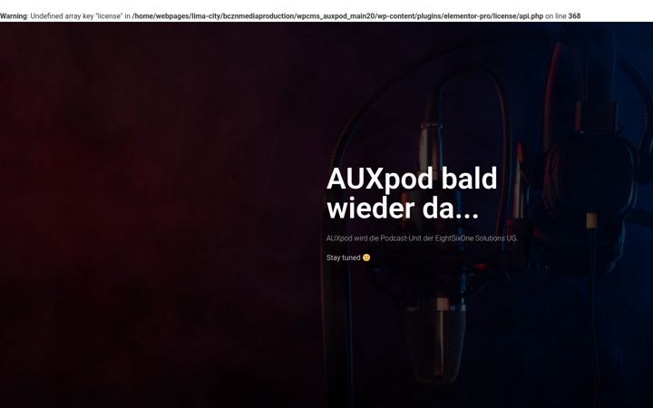 Screenshot of auxpod.de
