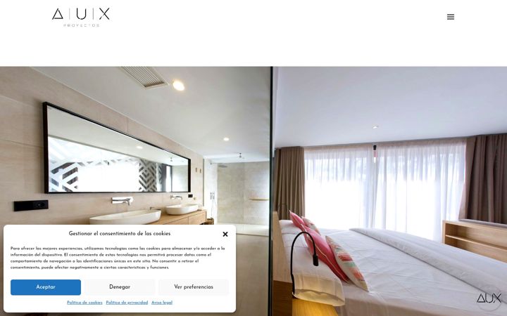Screenshot of auxproyectos.com
