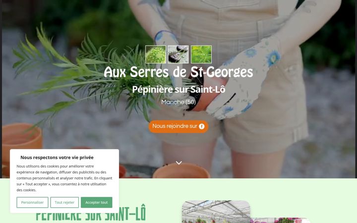 Screenshot of auxserresdestgeorges.fr