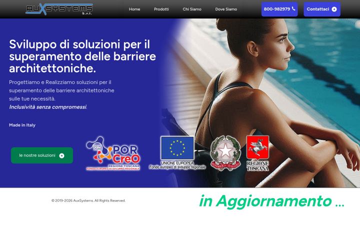 Screenshot of auxsystems.eu