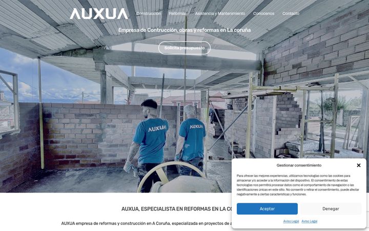 Screenshot of auxua.es