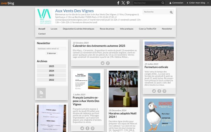 Screenshot of auxventsdesvignes.com