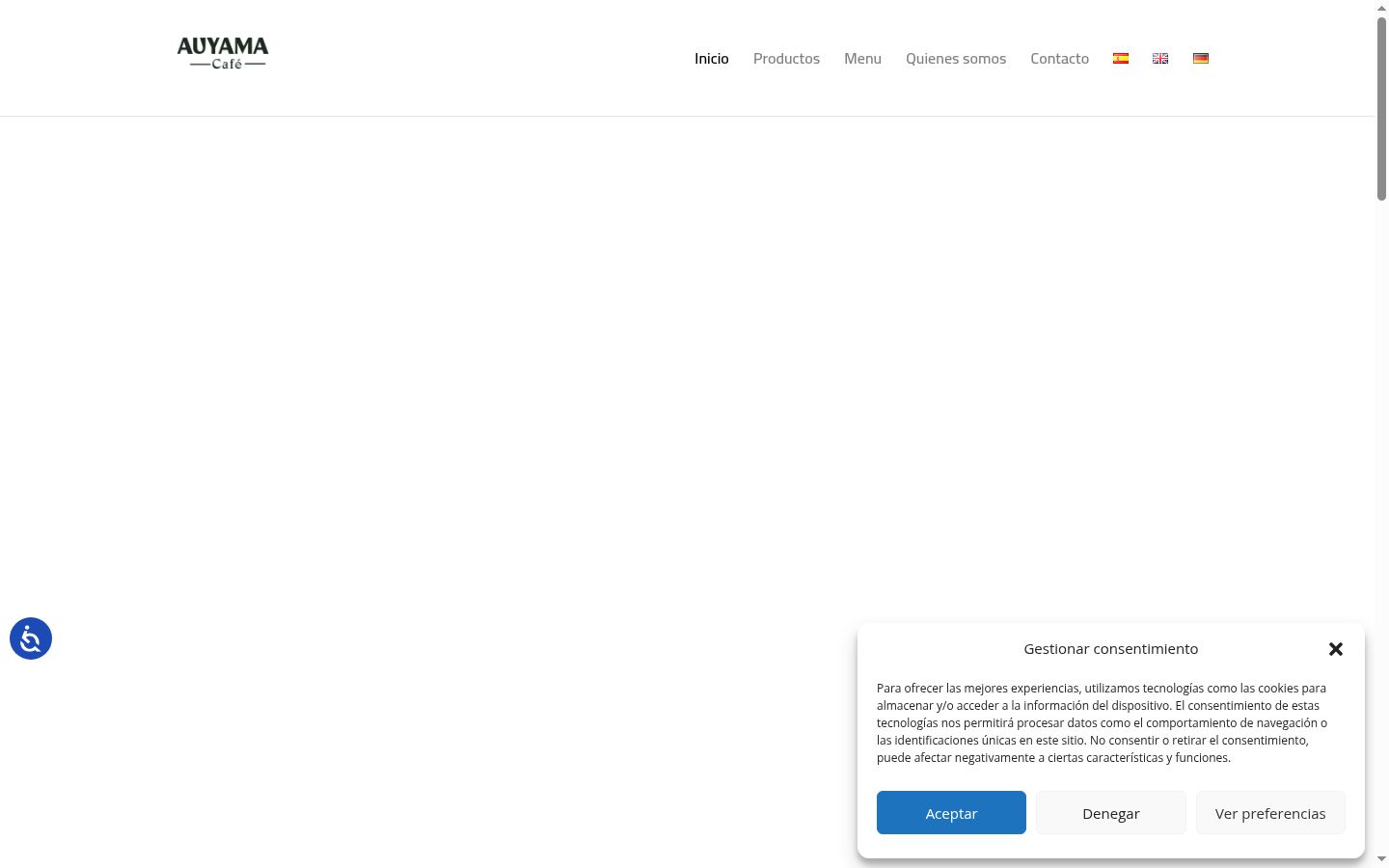 Screenshot des Einwilligungsbanners vor jeglicher Interaktion