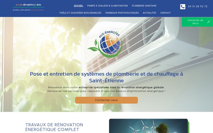 Screenshot of auzenergies.fr