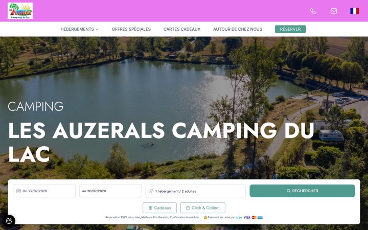 Screenshot of auzerals.fr