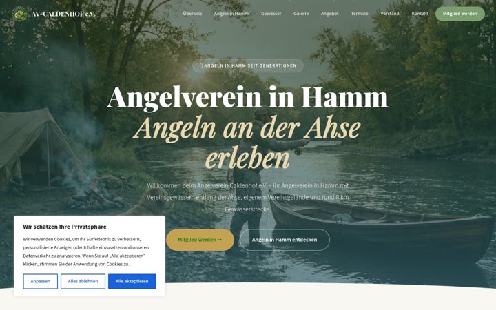 Screenshot of av-caldenhof.de