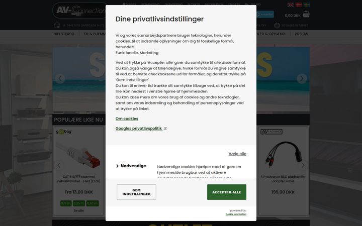 Screenshot of av-connection.dk