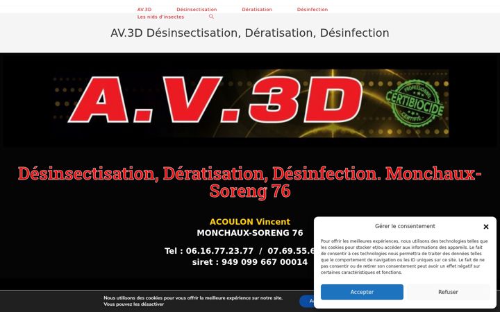 Zrzut ekranu av-desinsectisation.fr