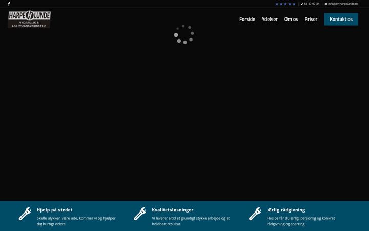 Screenshot of av-harpelunde.dk
