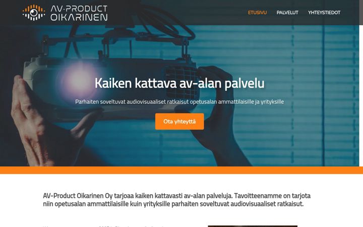 Screenshot of av-product.fi