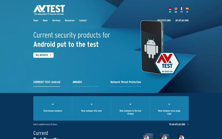Skjámynd af av-test.org
