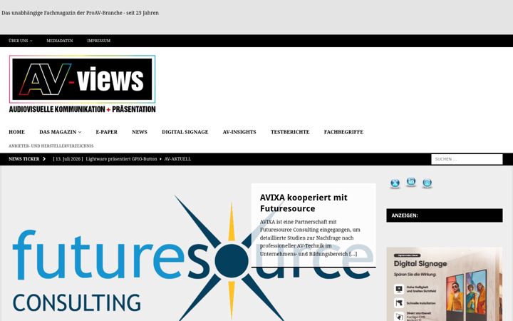 Screenshot of av-views.com