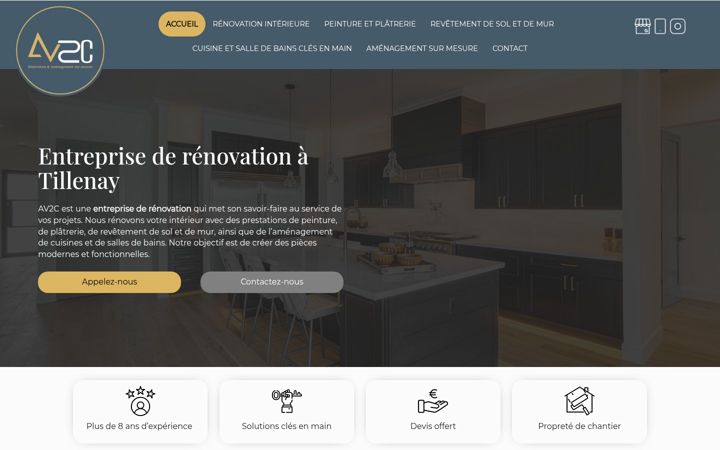 Screenshot of av2crenovation.fr