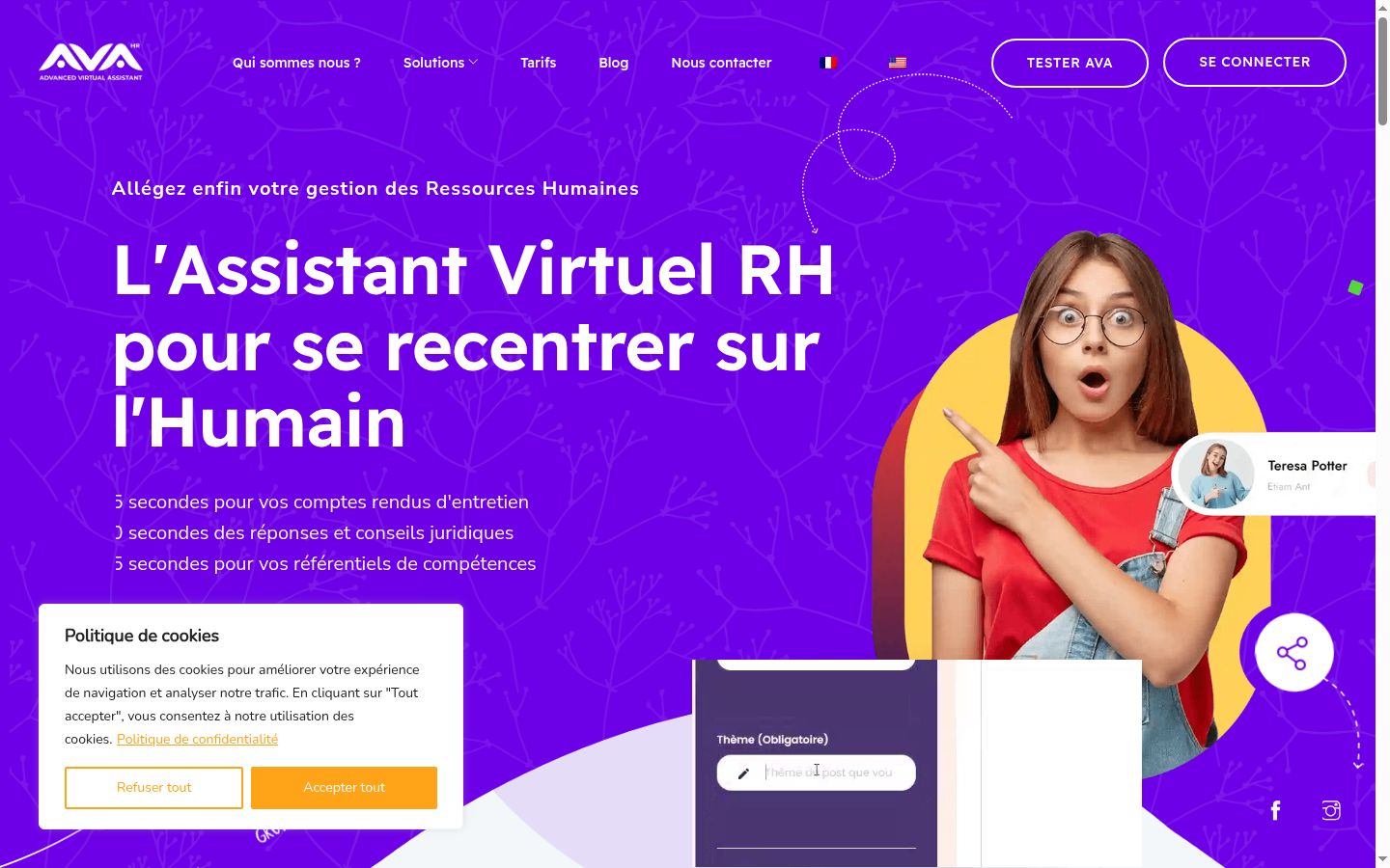 Screenshot tal-banner tal-kunsens muri qabel kwalunkwe interazzjoni