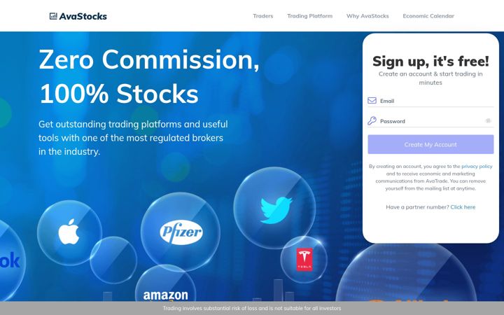 Screenshot of ava-stocks.com