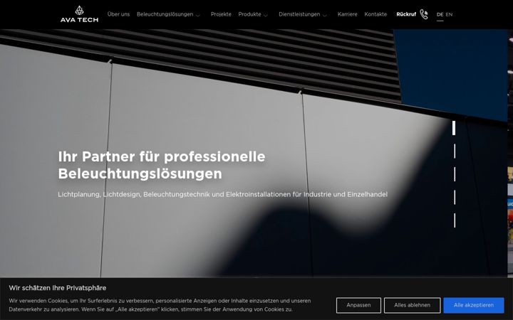 Screenshot of ava-tech.de