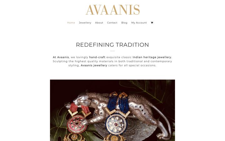 Screenshot of avaanis.com