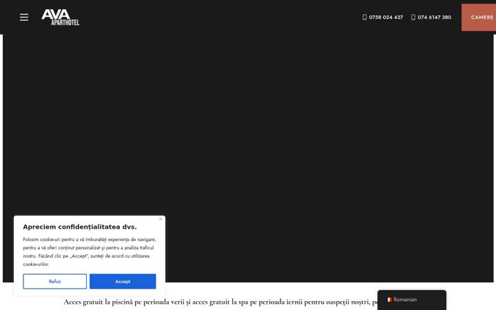 Screenshot of avaaparthotel.ro