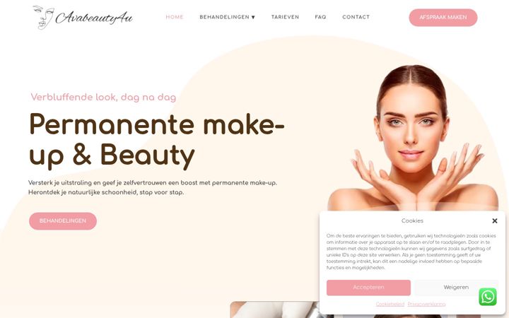 Capture d'écran de avabeauty4u.nl