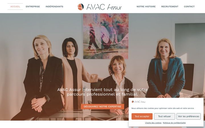 Screenshot of avac-assur.fr