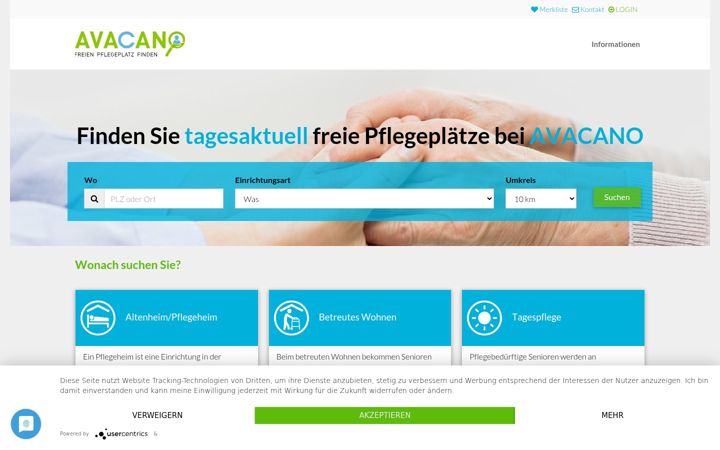 Screenshot of avacano.de