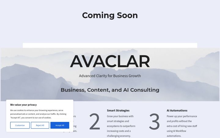 Screenshot of avaclar.co.uk