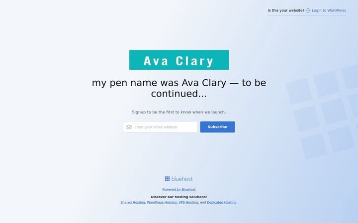 Screenshot of avaclary.com