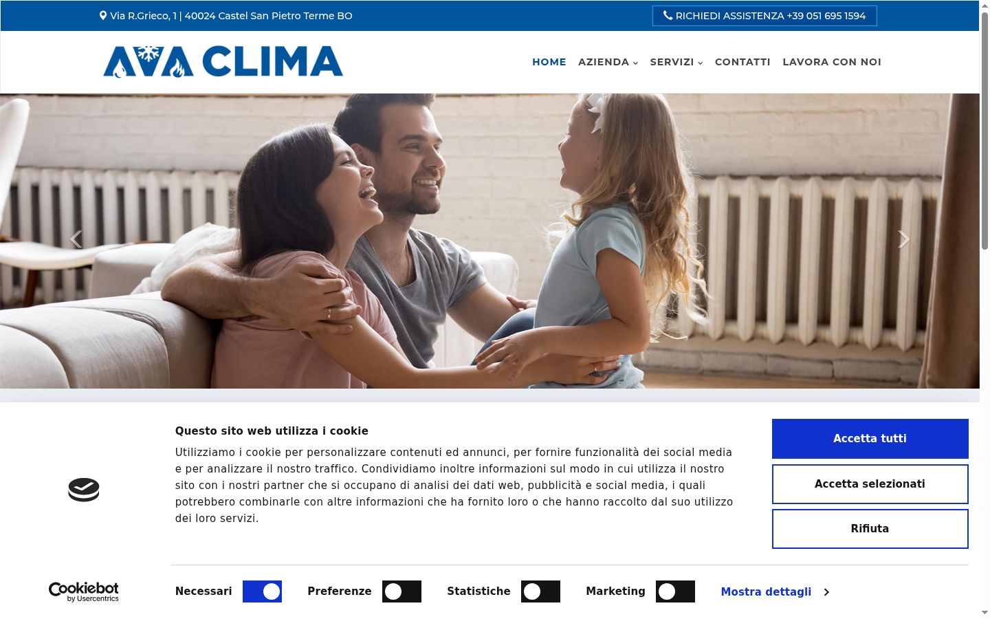 Captura de ecrã do banner de consentimento apresentado antes de qualquer interação