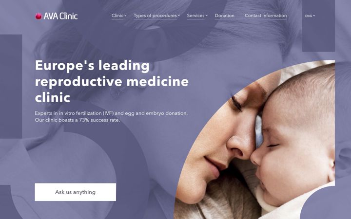 Screenshot of avaclinic.lv
