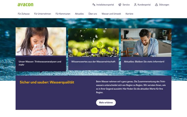 Screenshot of avacon-wasser.de
