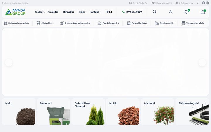 Screenshot of avada.ee