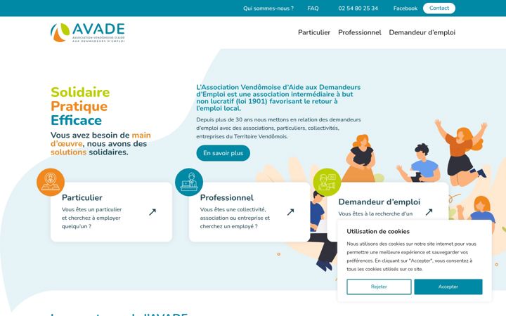 Screenshot of avade-vendome.fr