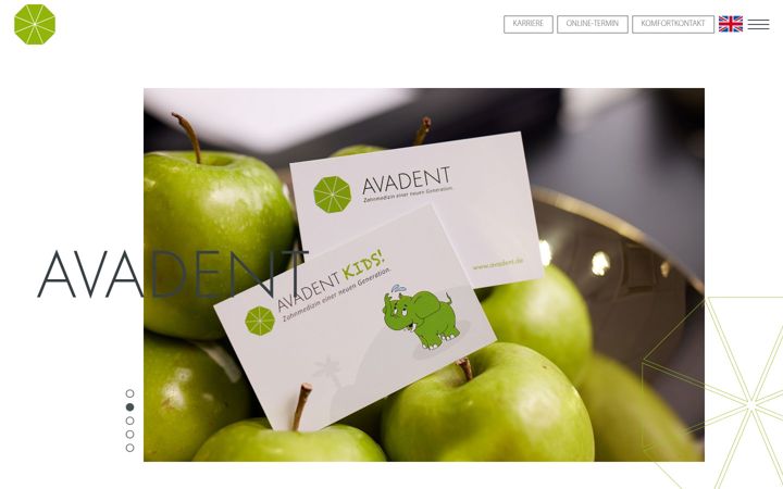 Screenshot of avadent.de