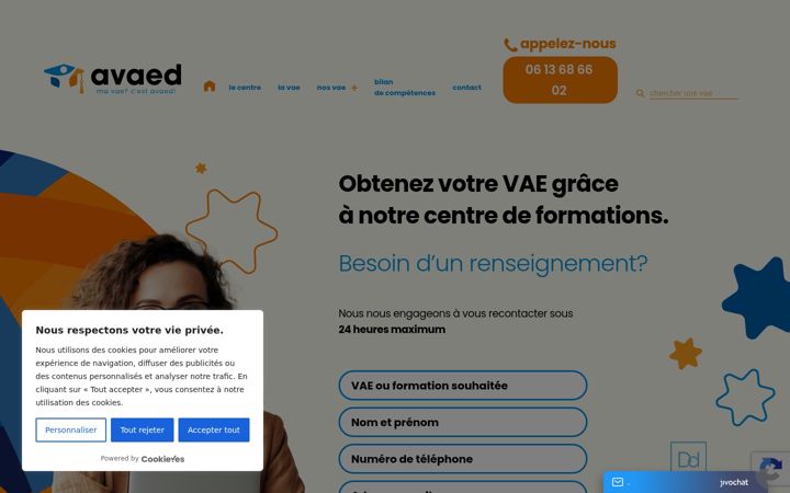 Screenshot of avaed.fr