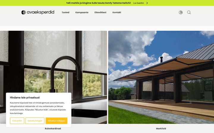 Screenshot of avaeksperdid.ee