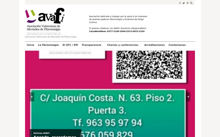 Screenshot of avafi.org
