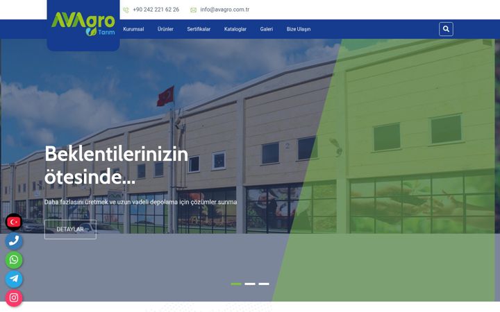 Screenshot of avagro.com.tr