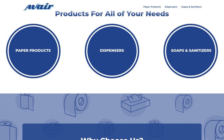 Screenshot of avairproducts.com