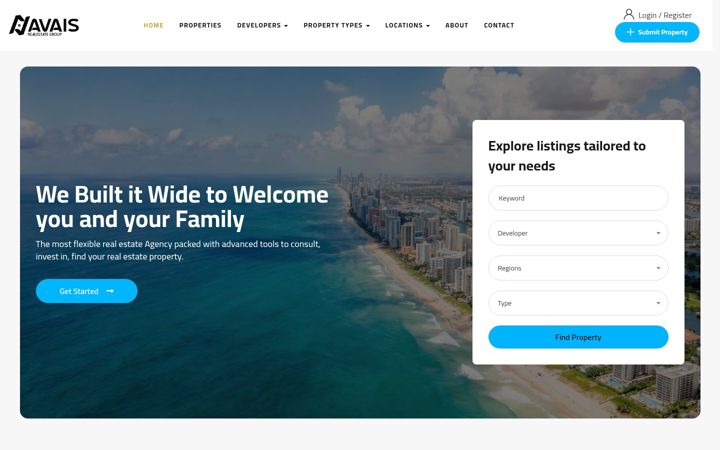 Screenshot of avais-realestate.com