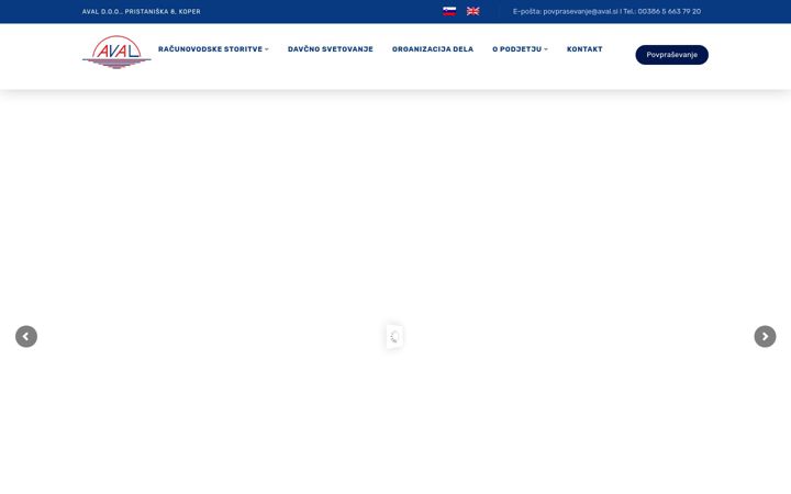 Screenshot di aval.si