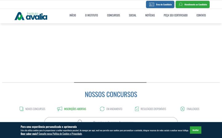 Screenshot of avalia.org.br