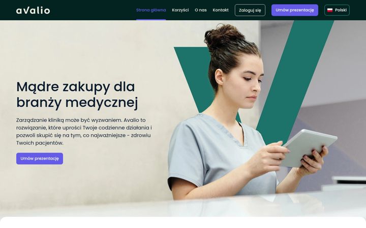 Screenshot of avalio.io